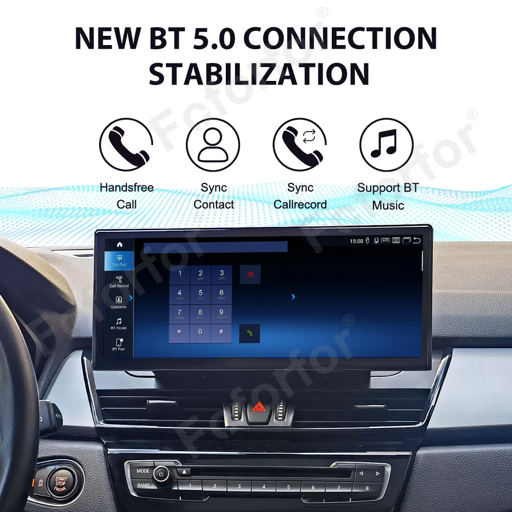 

Wireless Carplay 12.3-inch QLED Touch Screen Android 13.0 GPS Navi Multimedia Player For BMW 2 Series 2013-2018 Car Accessories