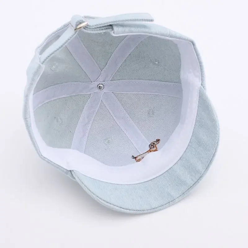 Cute Dog Embroidery Baby Baseball Cap Summer Short Brim Baby Boy Girls Duck Tongue Cap Kids Casual Sunshade Peaked Hats