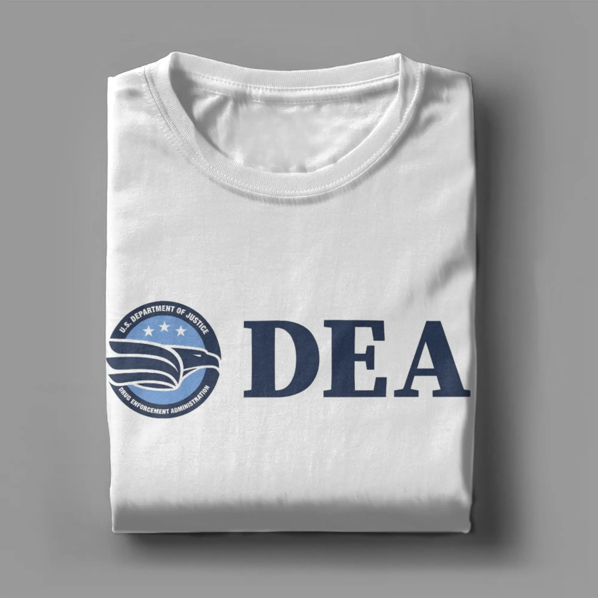 DEA US Federal Interdiction Agency T Shirt Beach 100% Cotton T Shirts For Mens Trendy Cool Print Tee Shirt Short Sleeves Tops
