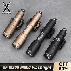 WADSN SF Surefir M600 M300 M600C M300A Airsoft Powerful Flashlight Tactical Lantern Torch ​AR15 Scout Rifle Gun Weapon LED Light