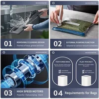 Machine de mise sous vide électrique pour aliments, avec bouton tactile, pour usage sec/humide, et coupe-sac intégré, pour la cuisine 5