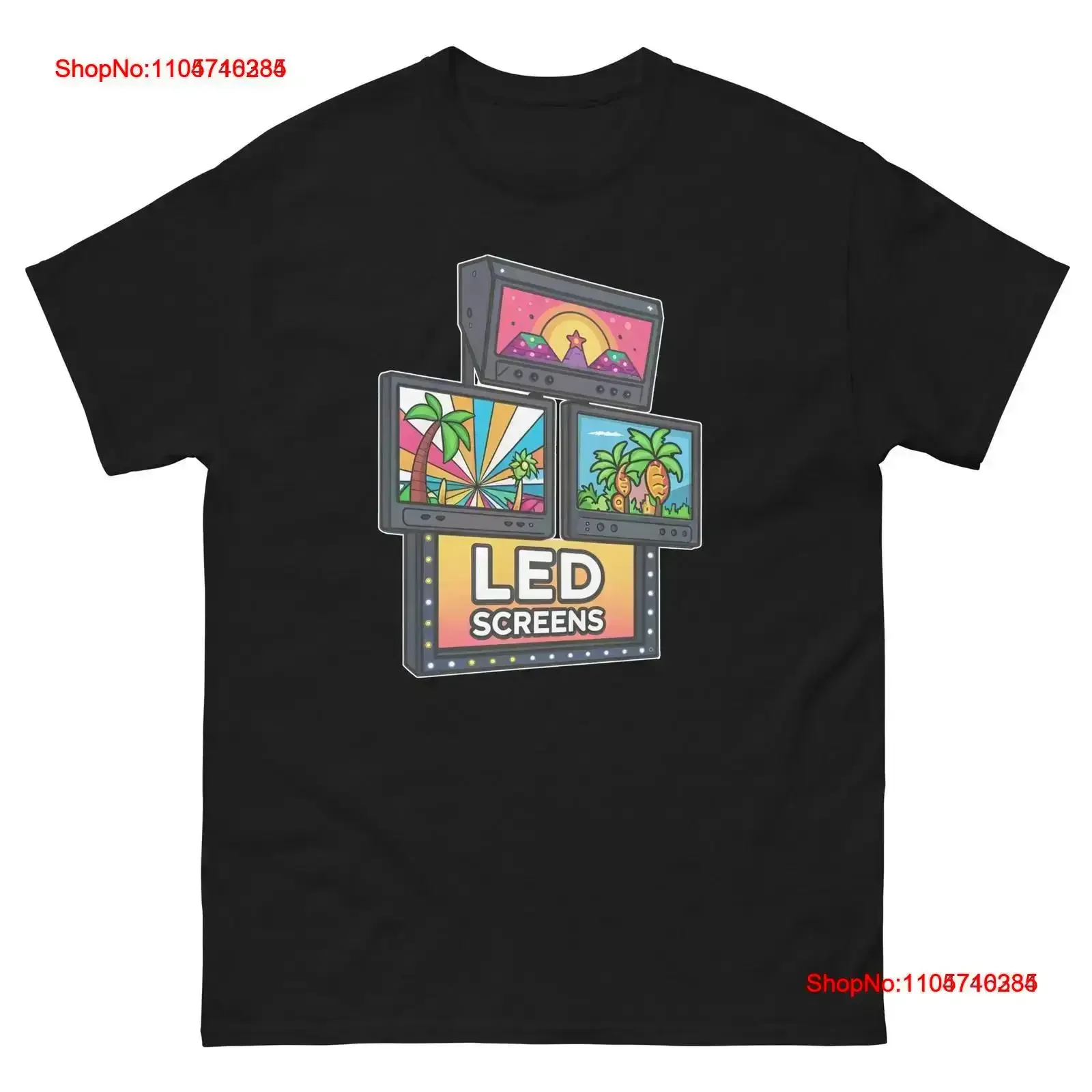 LED Screens Nightclub Bar Nightlife Party T Shirt vintage Washed Slightly streetwear Soft Breathable Stylish homme vintage