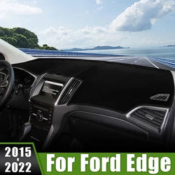 For Ford Edge 2015 2016 2017 2018 2019 2020 2021 2022 Car Dashboard Pads Sun Shade Mats Avoid Light Cover Anti-UV Accessories