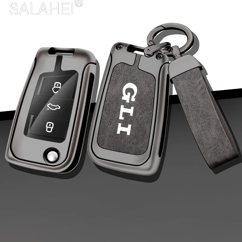 Zinc Alloy Car Remote Key Cover Case Holder Shell Fob For Volkswagen VW GLI Jetta MK4 MK5 MK6 MK7 GTD Car Accessory