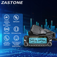 Zastone D9000 Car walkie talkie  Radio Station 50W UHF/VHF 136-174/400-520MHz Two way radio Ham HF Transceiver