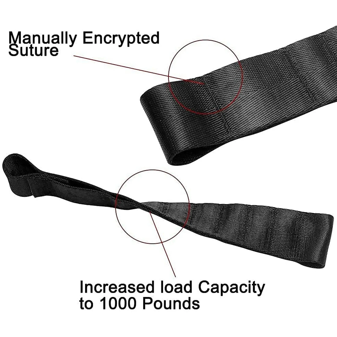 2PCS Door Straps Heavy Duty Strong Adjustable Door Limiting Check Strap Load 1000 Lb for Jeep Wrangler TJ JK JL CJ