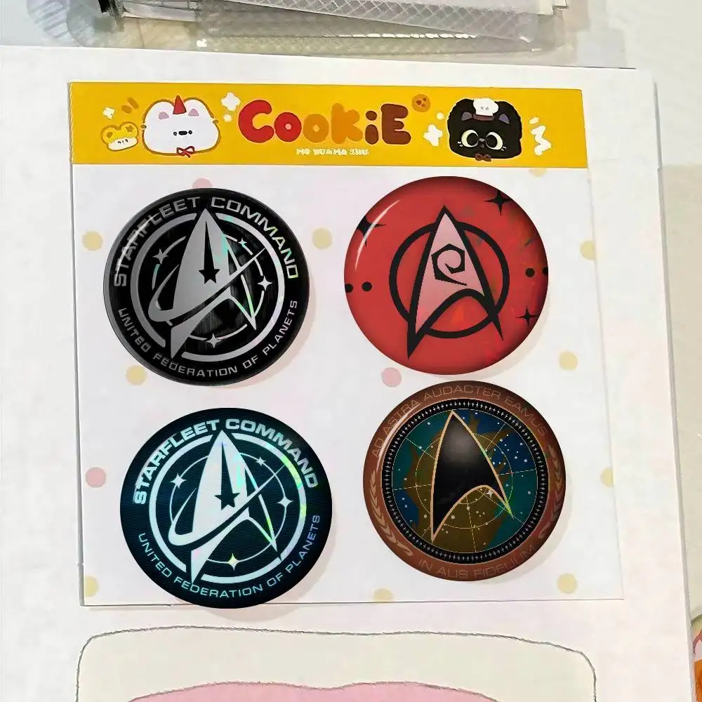 S-Star Trek Spock Space Wooden  Anime Creative Tinplate Soft Button Pins Animal Icon Brooch Lapel Backpack Badge Accessories Pin