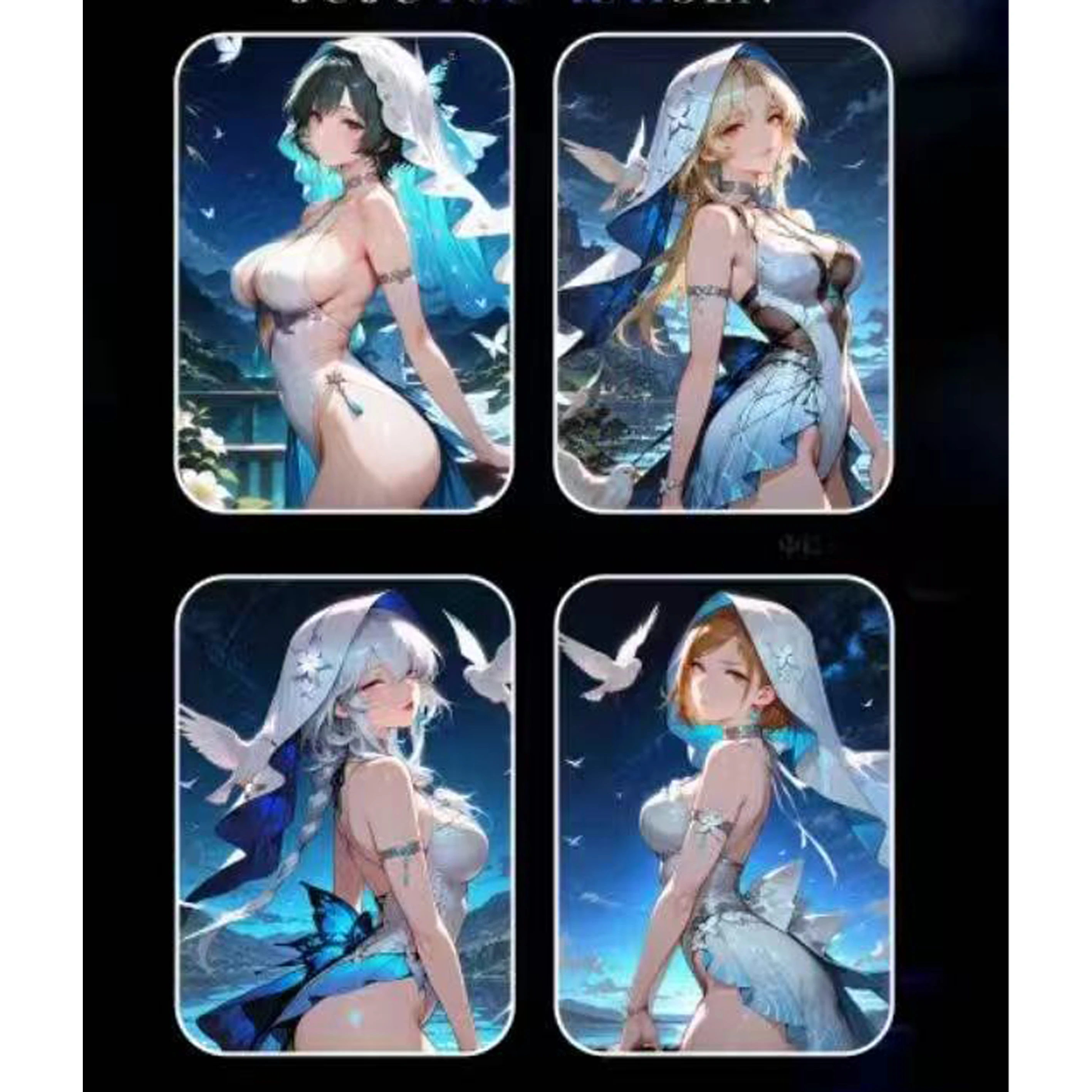 最新の卸売女神ストーリーコレクションカードキャラクター妻カード「スペル戦争に戻る」ゲームカード恋人カードアニメおもちゃカード