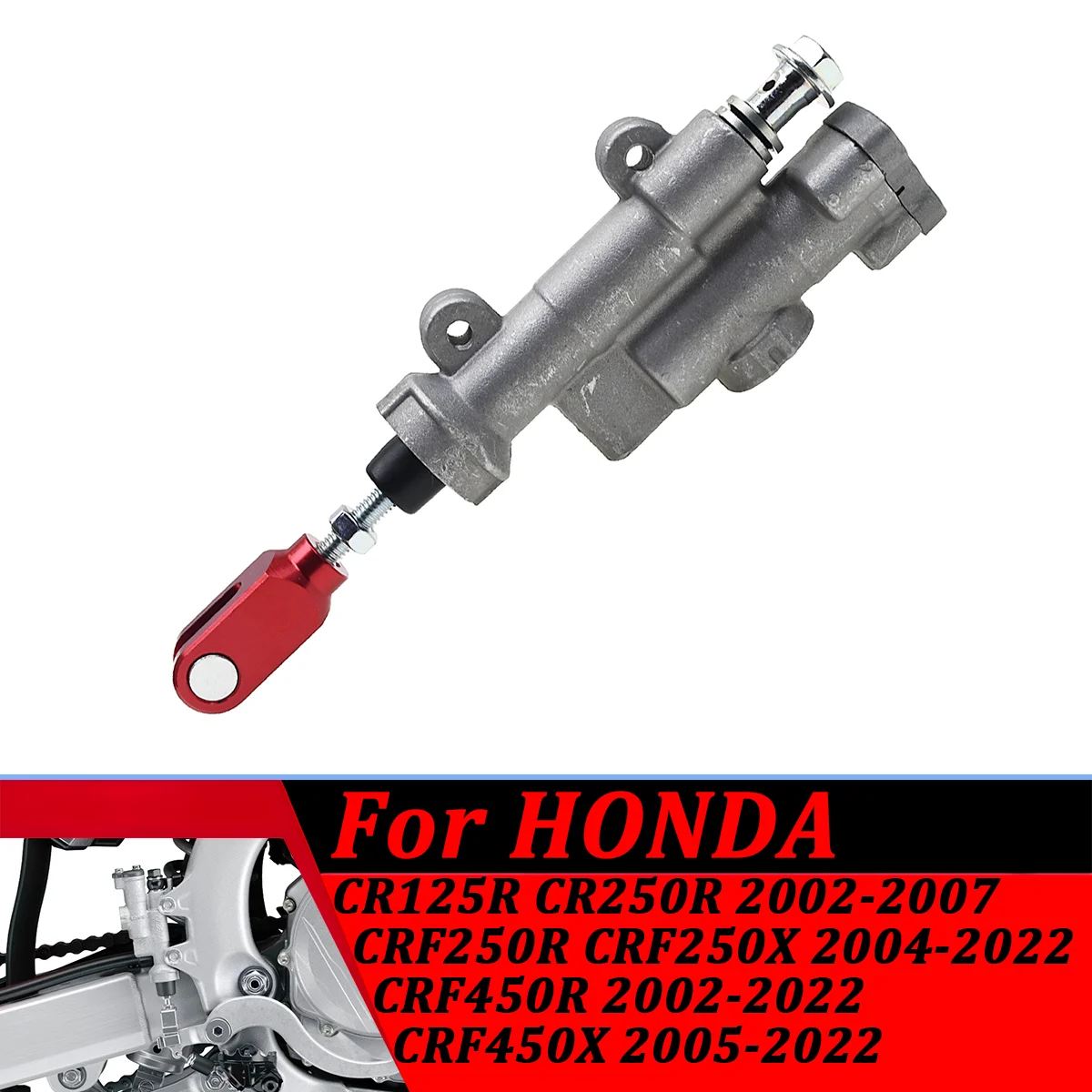

Motorcycle Rear Hydraulic Brake Master Cylinder Pump For Honda CR CRF 2002-2022 KAYO T4 T6 K6 Thumpstar ATV Pit Pro Dirt Bike