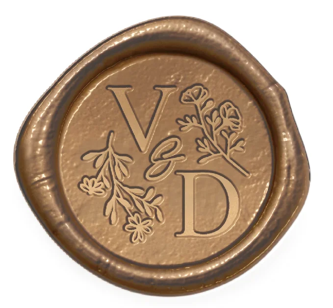 Custom Wedding Initials Stamps Personalized Logo Metal Stamp Custom Wax Seals Stamps Customize Your Own Logo Gift Invitation