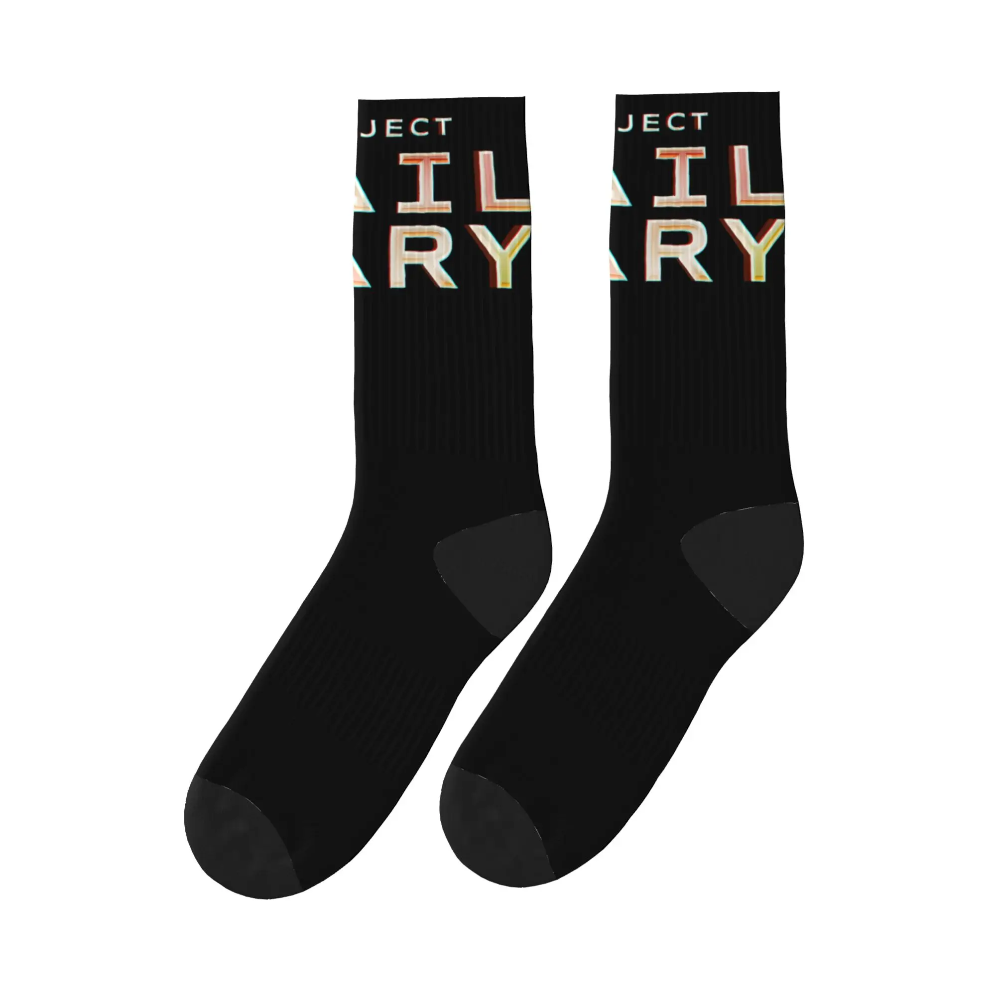 

Project Hail Mary Letter Print Socks Winter Stockings Gothic Men Breathable Socks Pattern Running Anti-Slip Socks