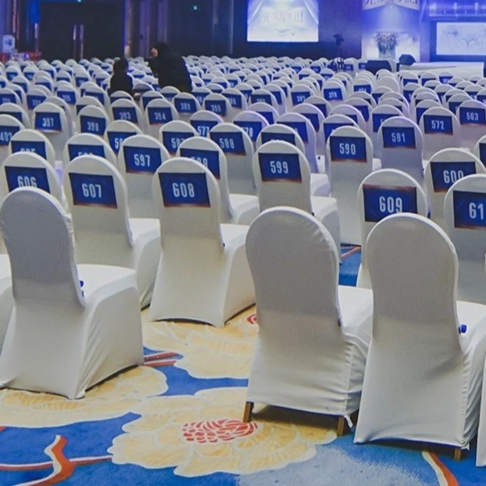 Full Cover Elastic Chair Cover Washable Breathable Wedding Chair Cover Decorative Dust-proof All-inclusive Chair Cover Event
