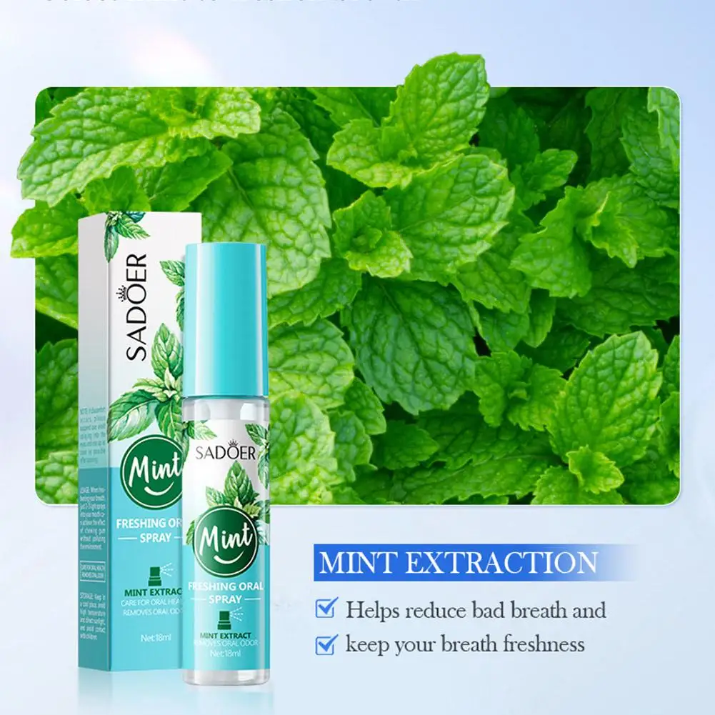 Portable Breath Freshener Spray Mint Lemon Peach Flavor Eliminate Bad Breath Breath Kissing Mouth Spray Cleaning Spray
