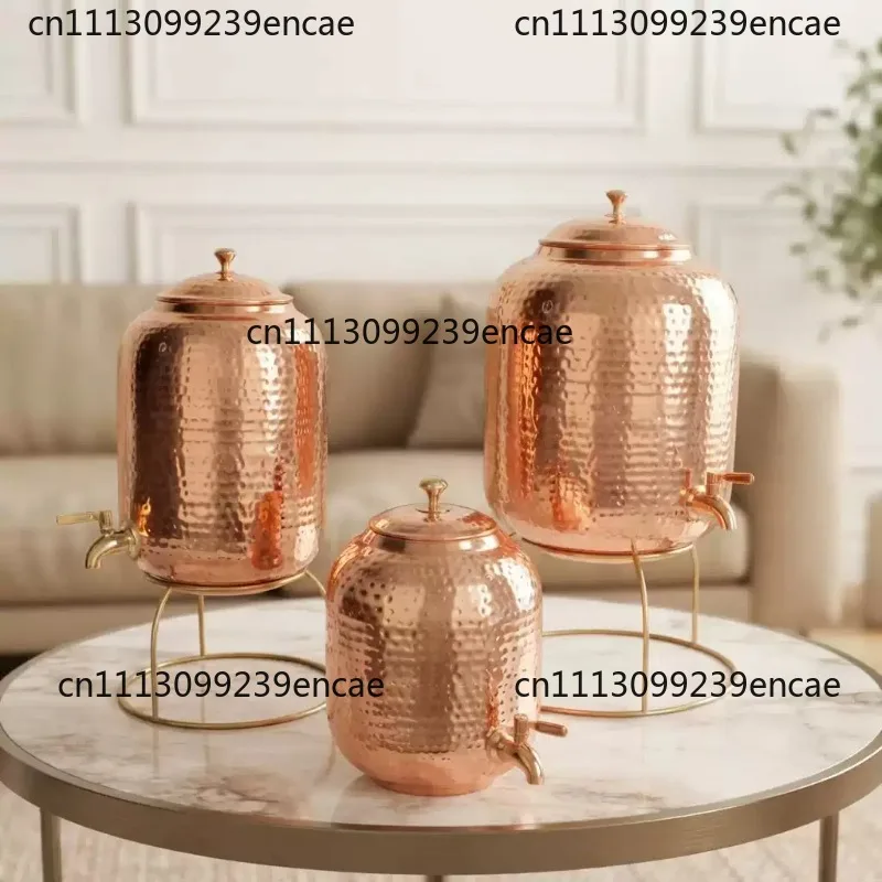 Copper pot cold kettle water dispenser wind retro restaurant bar handmade tea kettle