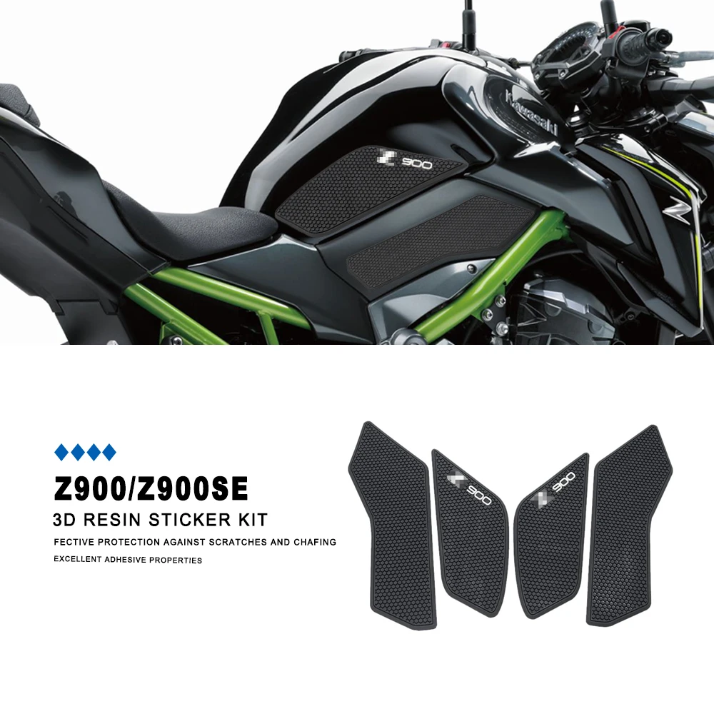 

For Kawasaki Z 900 SE Z900 Z900SE 2017 - 2023 Motorcycle 3M Rubber Gas Knee Grip Sticker Decal Kit Anti-scratch
