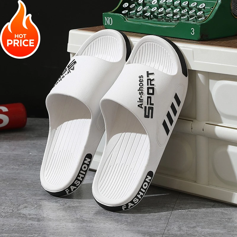 

Мужские и женские шлепанцы больших размеров 48-49, летние, на плоской подошве, для дома, с открытым носком, модные, легкие, пляжные, сандалии для пар