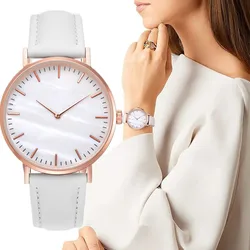 New Fashion Watches Women Simple Analog Quartz Wristwatch for Women Casual Leather Stap Ladies Watch Clock Gift reloj para mujer