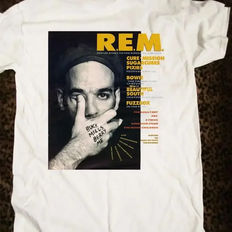 R E M Band Buck Mills Berry Me Melody Maker Short T Shirt Cotton Mc119