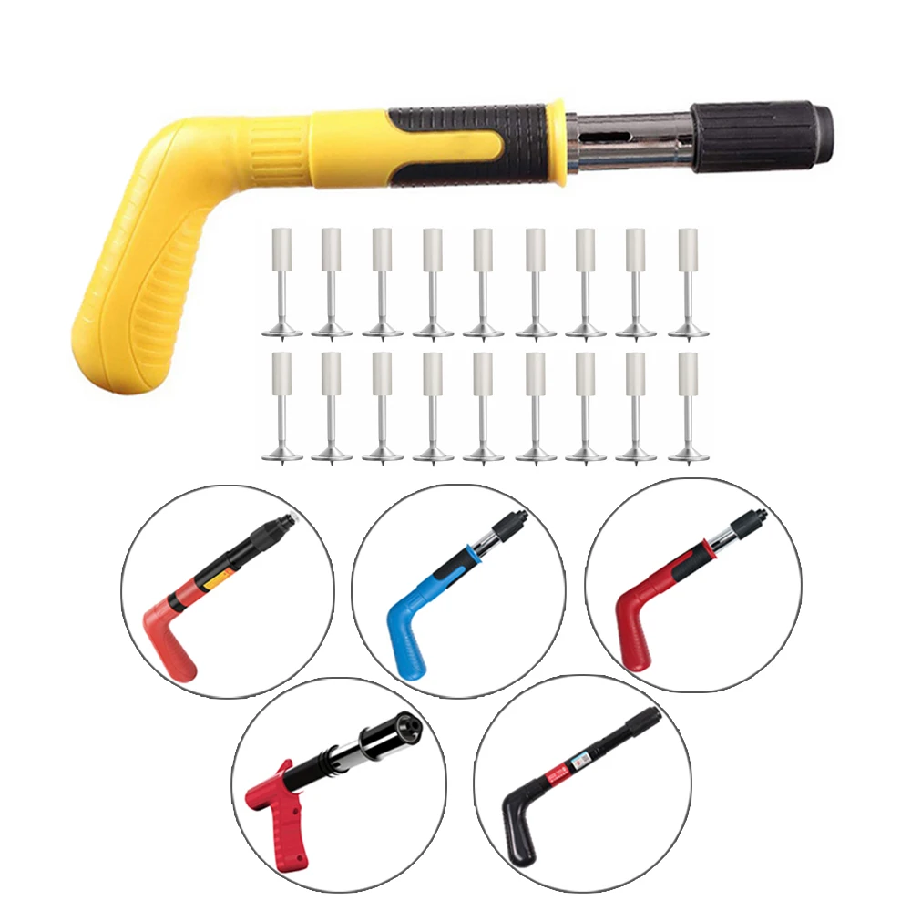 Mini Nail Gun Nails Set Monitor Installation Trough Waterline Pipe Holder Fastening Tool for Cement Wall Woodworking Rivet Tools