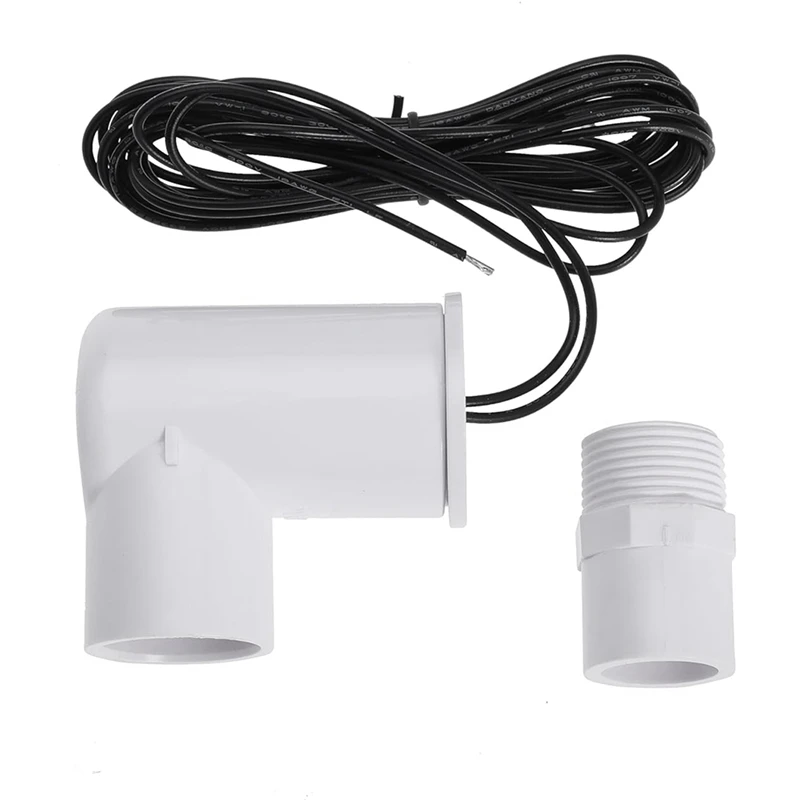 ABPQ-SS2 Float Switch L-Shape With 3/4 Inch Adaptor And 6Ft Wire Water Float Switch For HVAC Drain Pan Condensate Outlet