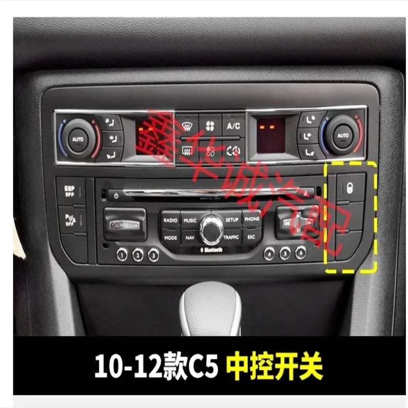 1pc for citroen C5 Central control switch emergency light button alarm switch double flash switch