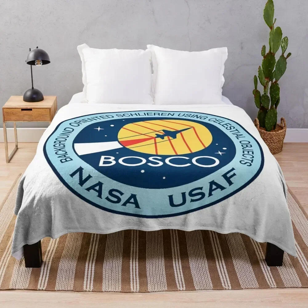 

BOSCO Logo Throw Blanket Year Round Soft Comfortable Blanket for Home
