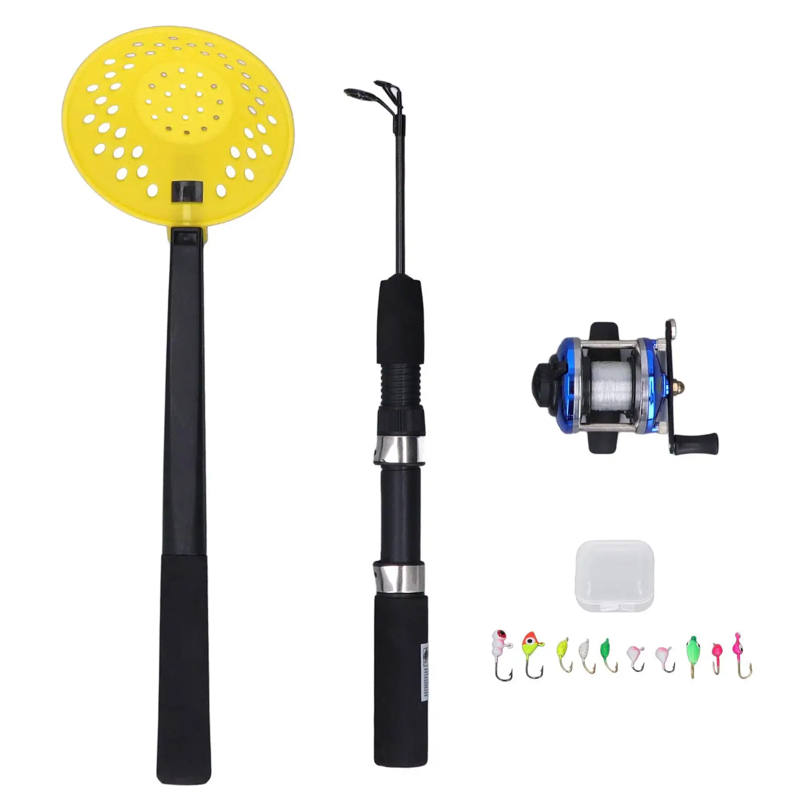 

Durable 50cm Fishing Rod Kit with Reel, Hooks & Spoon - Perfect for outdoor Adventures