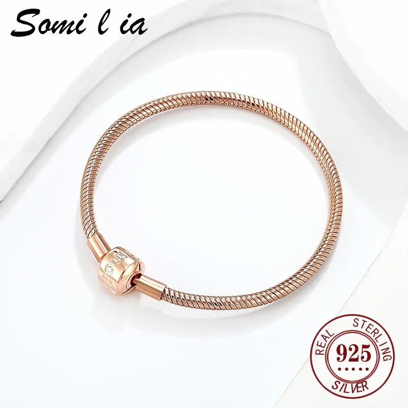 SOMILIA-925 sterling silver women's snake body bracelet original DIY fashion exquisite jewelry Valentine's Day gift series