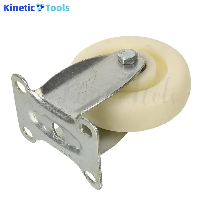 عجلات دوارة عالمية مع بكرات مزدوجة من النايلون PP الأبيض مناسبة لكراسي المكاتب ومركبات التخزين #6