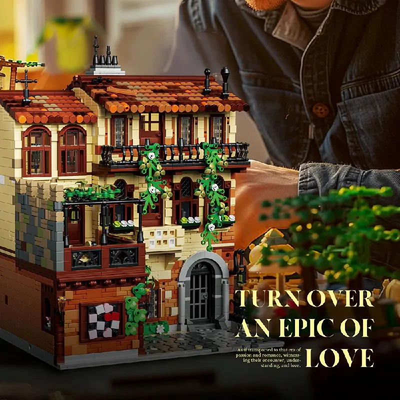 3800 Uds. Julieta balcón bloques de construcción MOC edificios modulares arquitectura modelo empalme montaje ladrillo rompecabezas juguetes regalo niños