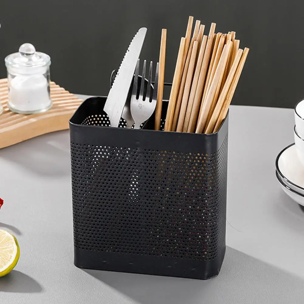 Cutlery Holder with Drainage Stainless Steel Chopstick Holder with Efficient Draining System Rust-proof Cutlery Organizer Rack
