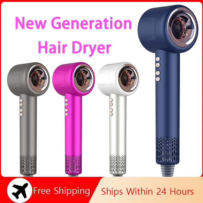 Professional  Hair Dryer Leafless Hair Dryer  Salon  Negative Ionic Blow Hair Dryers Hot/Cold Air Blow Dryer  Free Shipping