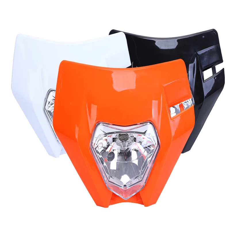Motorcycle12V LED Headlight Fairing E8 Emark  Headlamp for KTM SX SX-F EXC XC-W XC-F WR DRZ KX YZ KLX F Dirt Bike Mask
