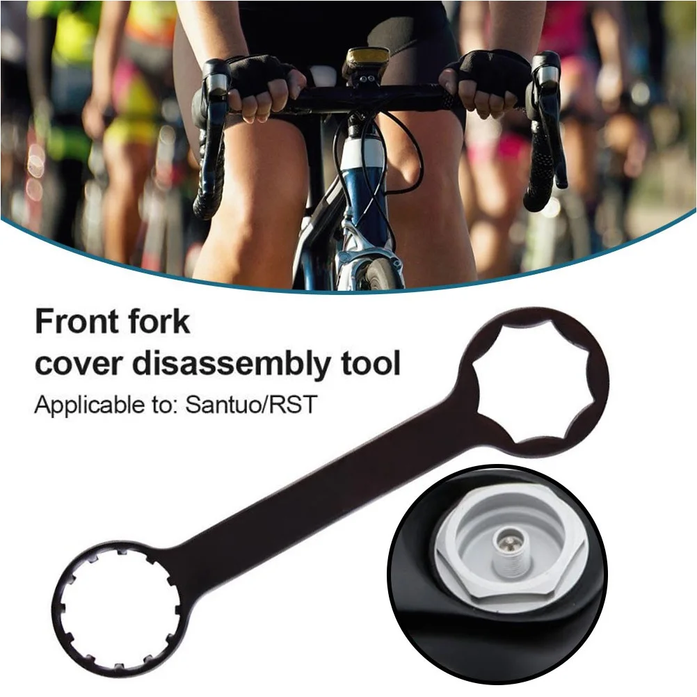

Front Fork Repair Tool Wrench Spanner Type Bike Repairing Jewelry Mountain Parts Alloy Suspension