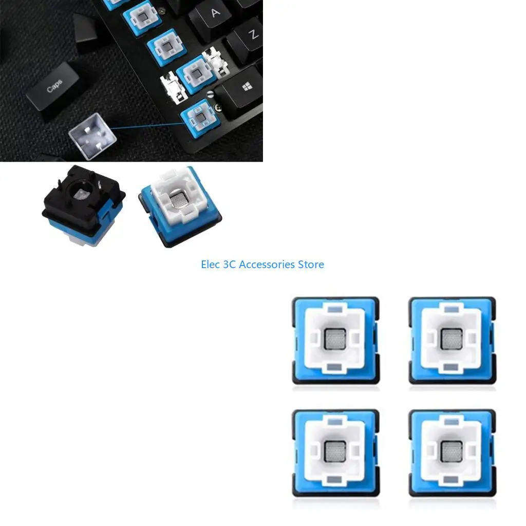

Y51A 4Pcs B3K-T13L Switches Axises for G910 G810 G310 G413 G512 Axises Keyboard Switches