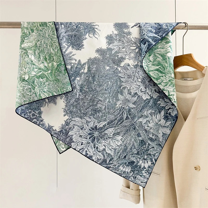 

Twill Silk Scarf Women Hand Rolled Edges Bandanas Women Accessories Luxury Designers Shawls Hair Neck Scarves Foulard Femme