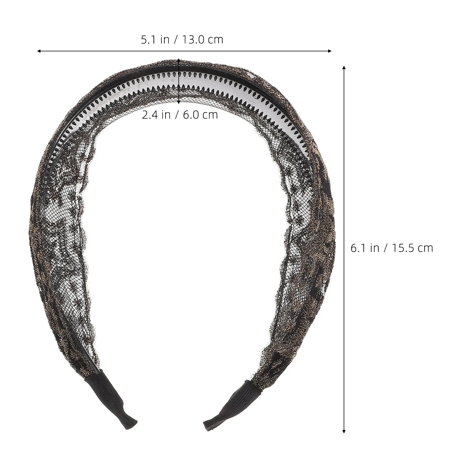 

Wide Lace Headband Women Hairband Lightweight Fashion Hair Decoration Glamorous Hair Accessory for Girls Female Hairbands