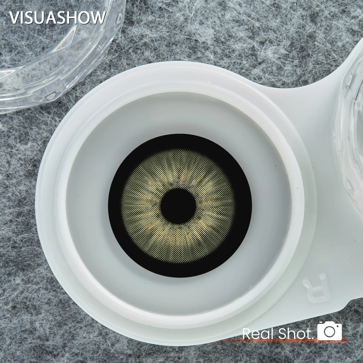 Visuashow 2 Stück Natürliche Farblinsen, Jährlich Tragbar, für Myopie mit Stärke, Weich und Bequem. Perfekt für modisches Make-up, Kosmetik und alltägliche Looks, die Ihre Schönheit unterstreichen – Detail 7