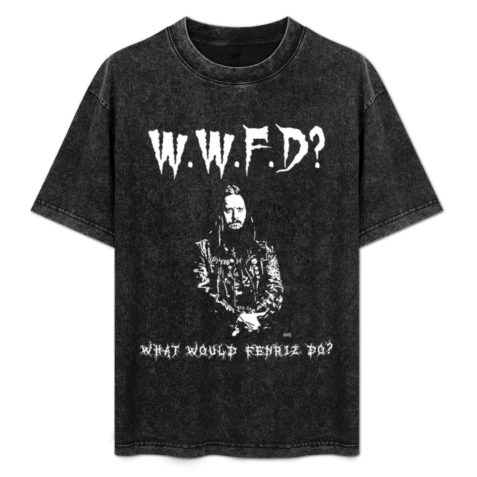 

Fenriz T-Shirt street wear heavyweights summer top tops mens graphic t-shirts hip hop