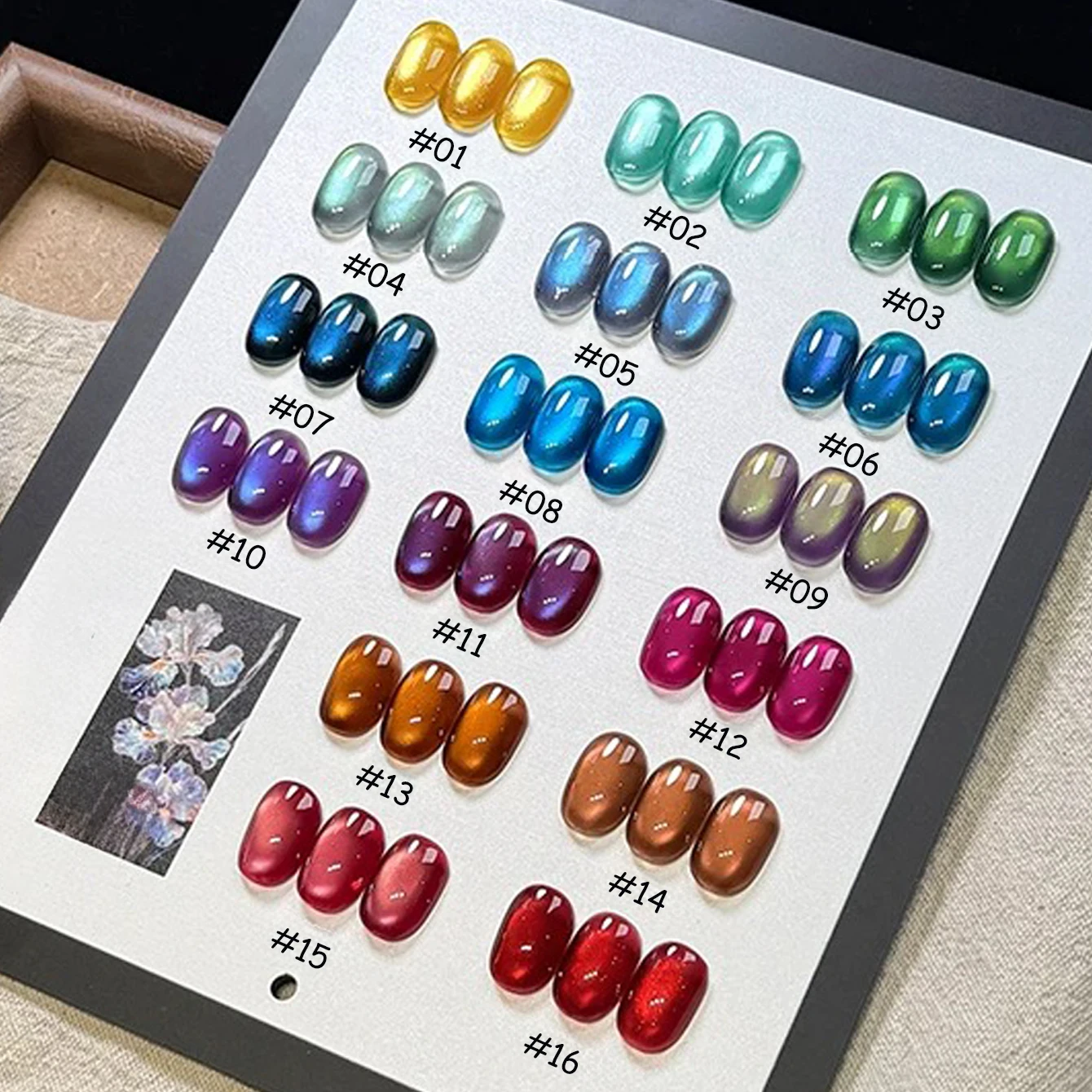 1 stks PSK 2025 nieuwe Emaille Cat Eye Gel Nagellak Whitening Blauw Paars Rood Groen Fonkelende Glazen Kraal Nail Art nagelbenodigdheden