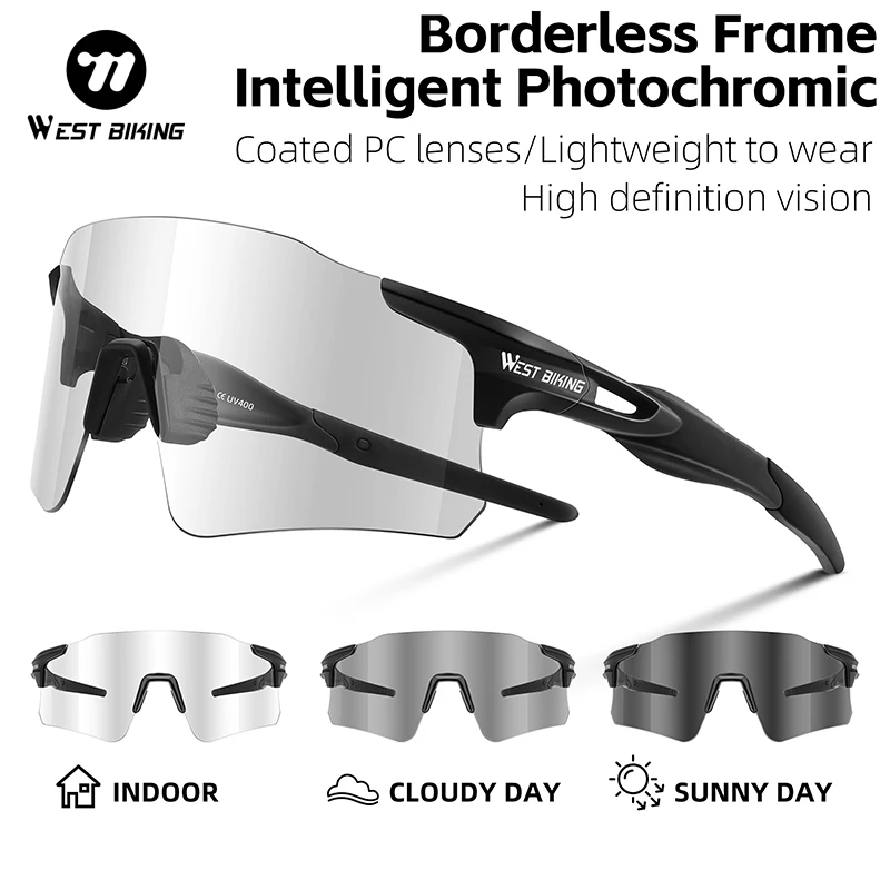 

Велосипедные очки WEST BIKING, фотохромные/поляризованные солнцезащитные очки, унисекс, велосипедные очки, очки для бега, походов, вождения, спортивная экипировка