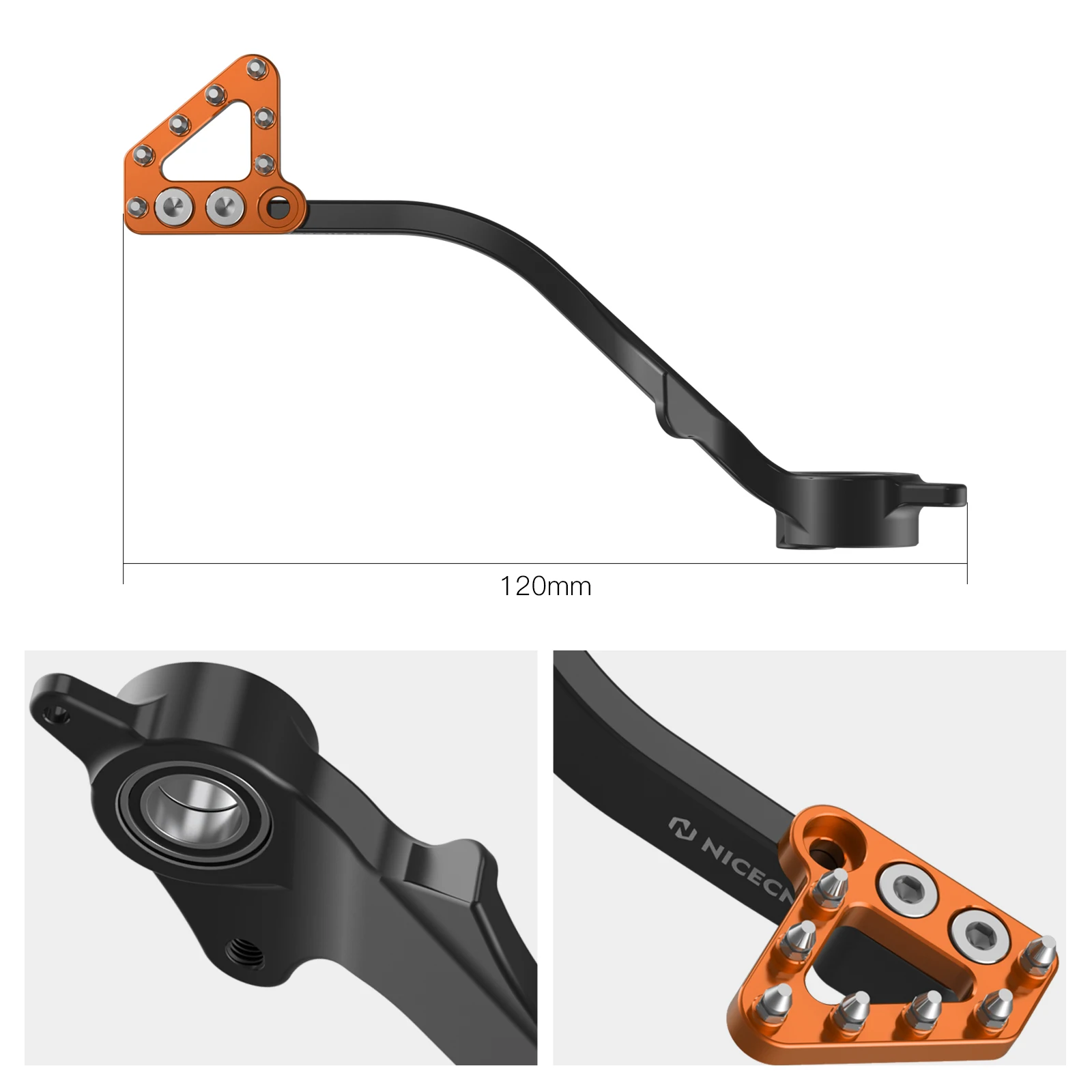 Für Husqvarna 701 Enduro Supermoto 2020-2024 Bremspedalhebel GasGas 700 SM/ES 2022-2024 KTM 690 Enduro R SMC R 2019-2024 – Detail 2