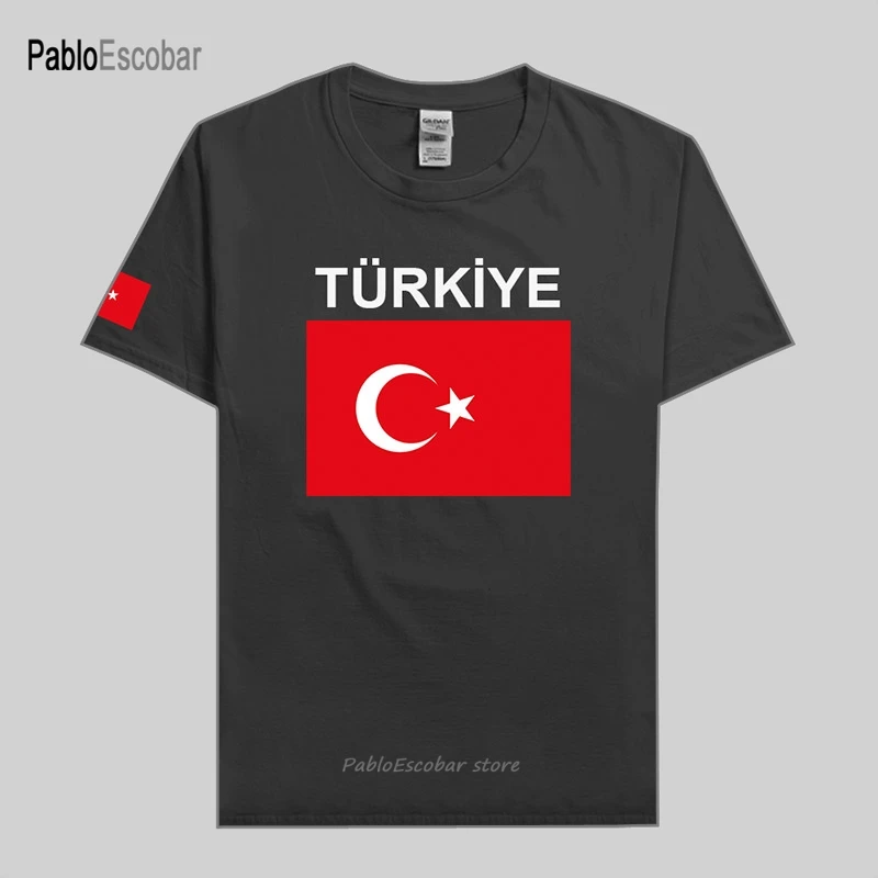 Turkey t shirt men TUR t-shirt cotton nation team jerseys  cotton fans top fashion fitness tshirt Turkish Turk country