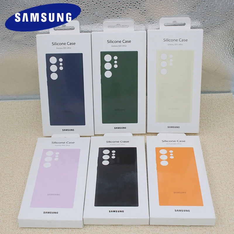 Samsung Galaxy S23 Ultra S23Ultra 5G Liquid Silicone Mobile Phone Case Soft Ultra-thin TPU Back Protective Shell Shockproof Bag