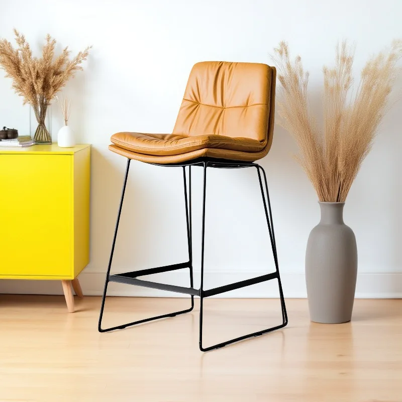 كراسي بار، حديثة وبسيطة، فاخرة خفيفة، مقاعد عالية القدم من الحديد، كراسي بار منزلية، كراسي بار، مساند ظهر، مقاعد عالية، مقاعد بار #3