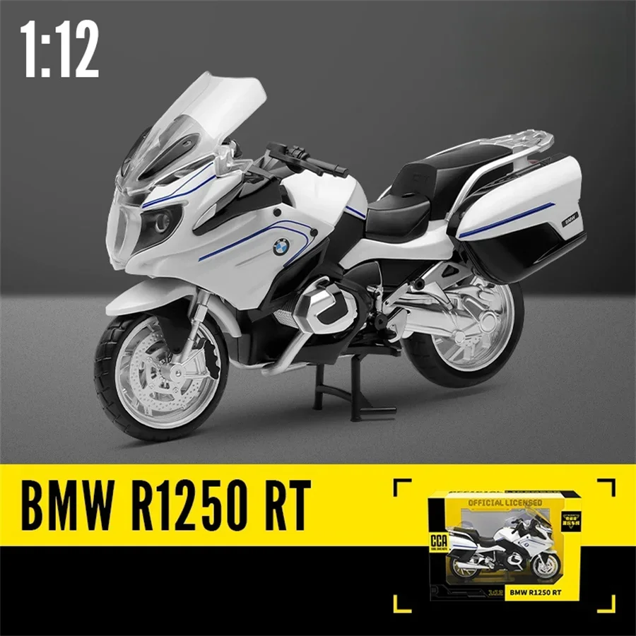 CCA 1:12 BMW R1250RT motocicleta de aleación con licencia de Motocross, modelo de juguete, colección de coches, regalo, producción de fundición a presión estática