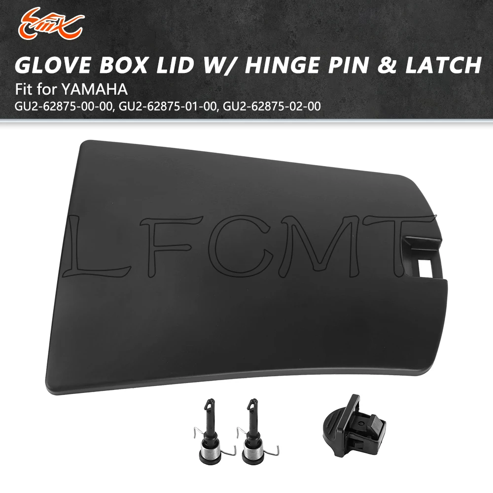 Glovebox Lid Glove Storage Box Cover Hatch Door Pin & Latch Fit for Yamaha WaveRunner V1 VX Sport Cruiser Deluxe VXS VXR FZR FZS