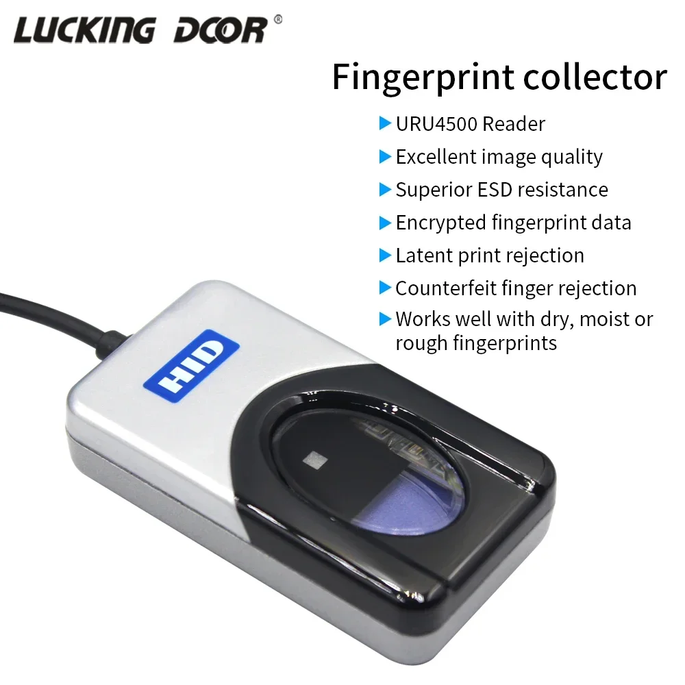 100% Orignal Fingerprint Scanner Digital Persona U.are.U 4500 URU4500 USB Biometric Sensor Reader Made in Philippines With SDK