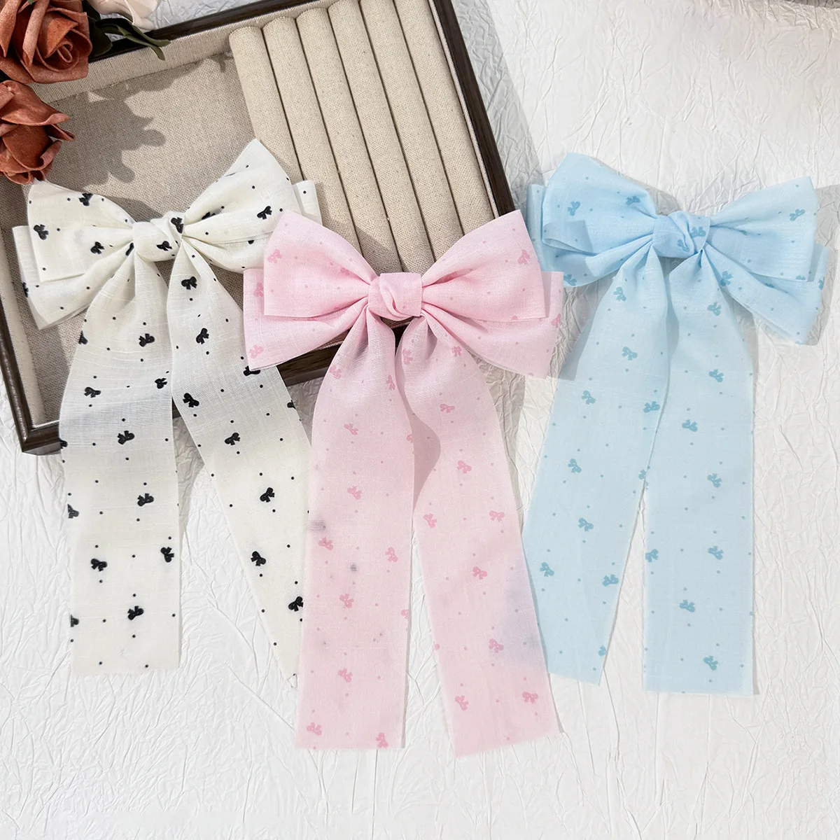30pcs-long-ribbon-bow-hair-clips-for-girls-heart-prints-tassel-side-hair-grips-hairpins-hair-accessories-for-women-headwear-bulk