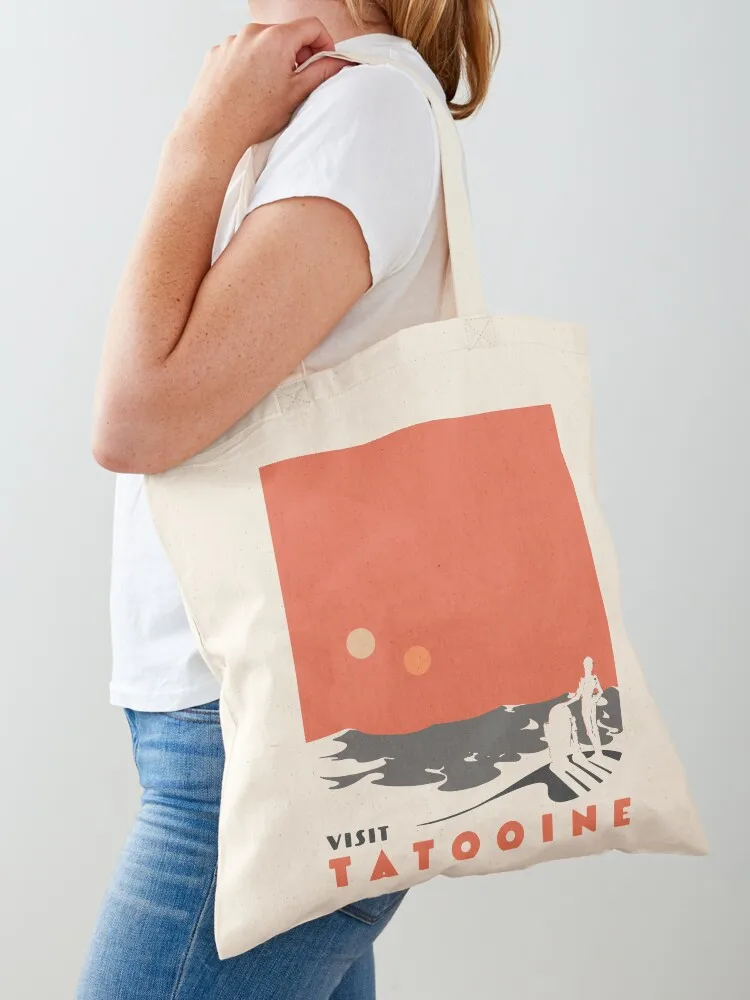 visit tatooine Tote Bag woman shopping bag Gift bag Woman shopper Canvas for women